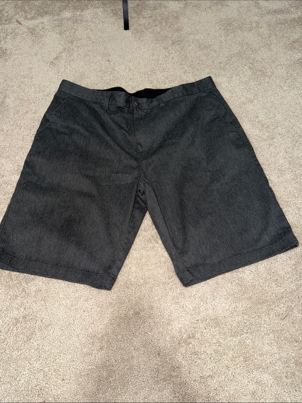 Volcom Men's Black Flat Front Shorts